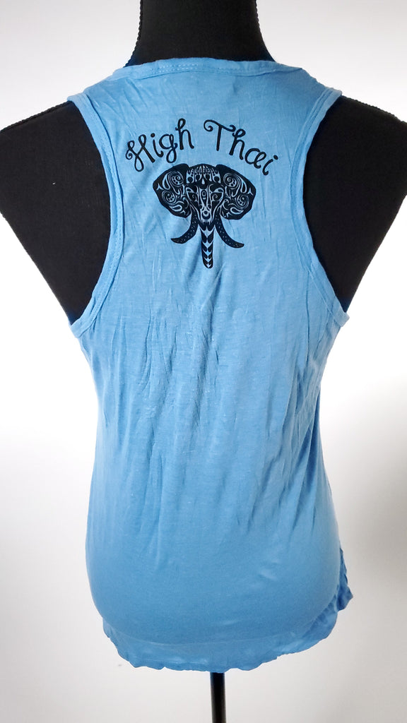 Women's Multicolored Feather Tank-The High Thai-The High Thai-Yoga Pants-Harem Pants-Hippie Clothing-San Diego