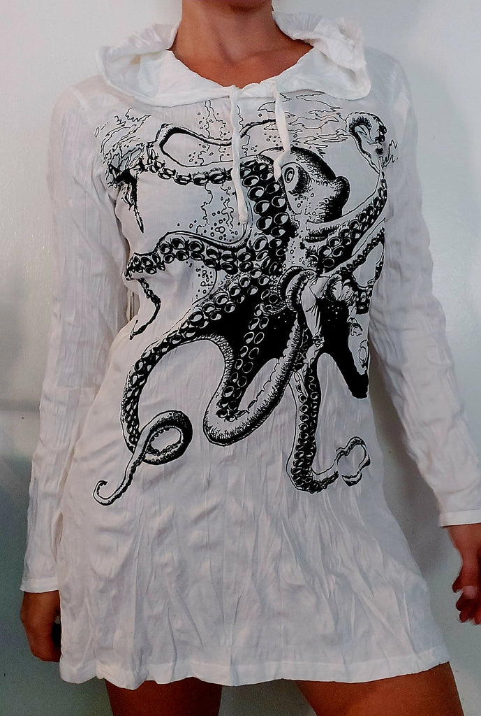 Octopus Hoodie Dress-The High Thai-The High Thai-Yoga Pants-Harem Pants-Hippie Clothing-San Diego