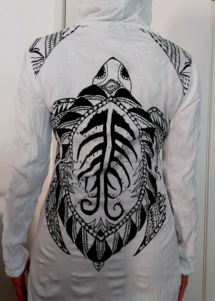 Women's Turtle Hoodie Dress-The High Thai-The High Thai-Yoga Pants-Harem Pants-Hippie Clothing-San Diego