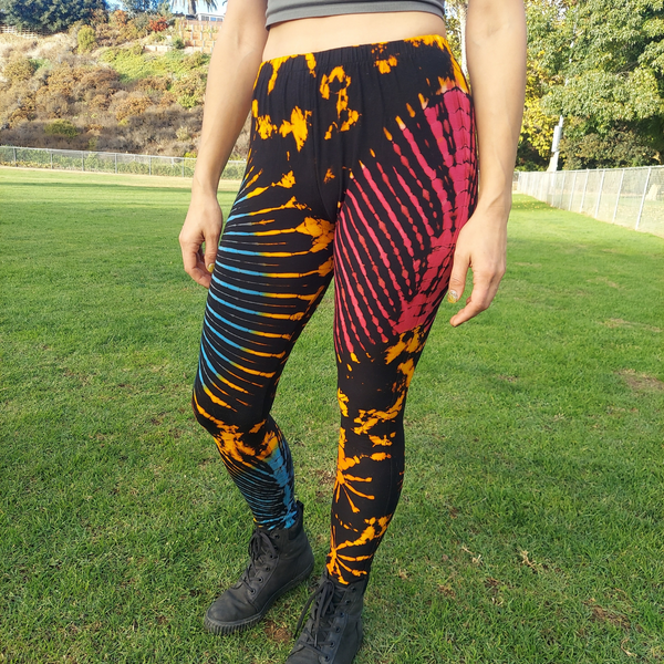 Tie Dye Leggings in Black – The High Thai