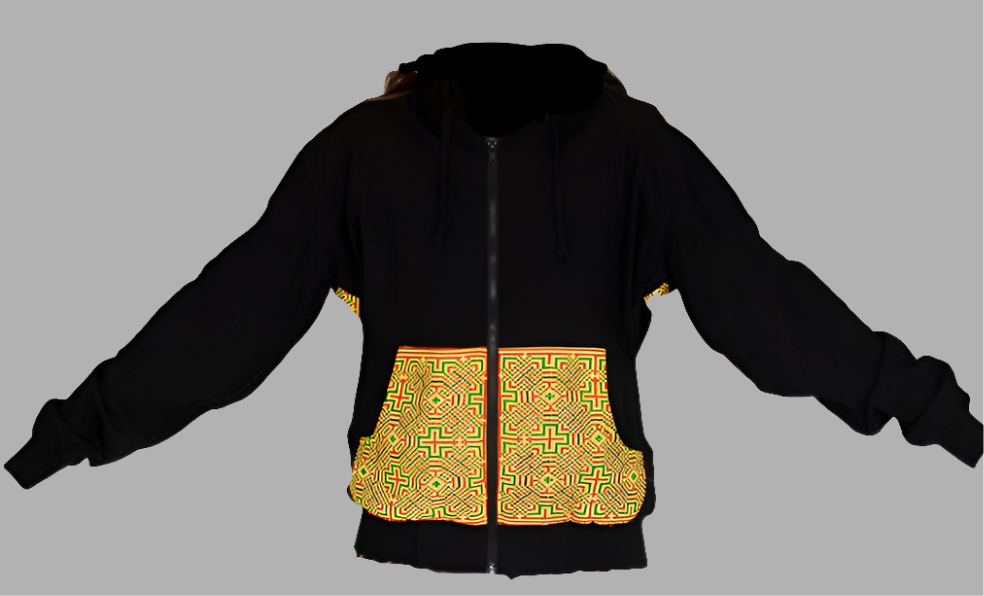 Tribal Hoody with Hmong Fabric Back-The High Thai-The High Thai-Yoga Pants-Harem Pants-Hippie Clothing-San Diego