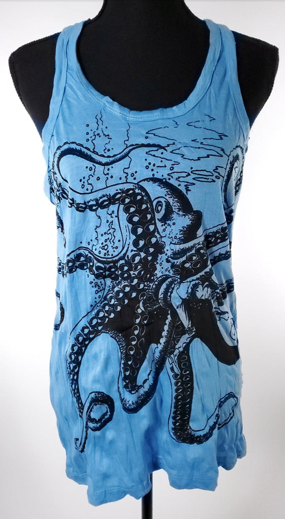 Women's Octopus Tank Top-The High Thai-The High Thai-Yoga Pants-Harem Pants-Hippie Clothing-San Diego