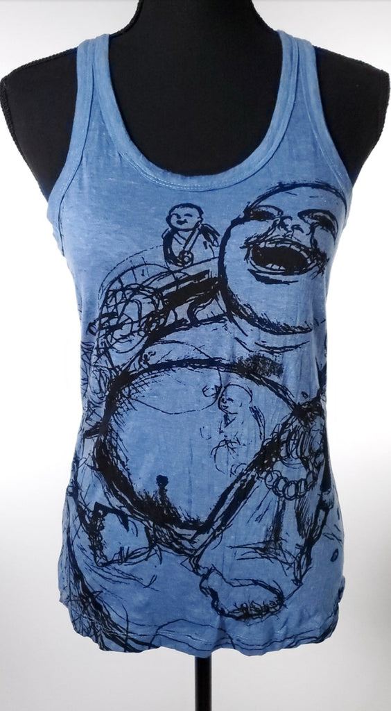 Women's Happy Buddha Tank-The High Thai-The High Thai-Yoga Pants-Harem Pants-Hippie Clothing-San Diego