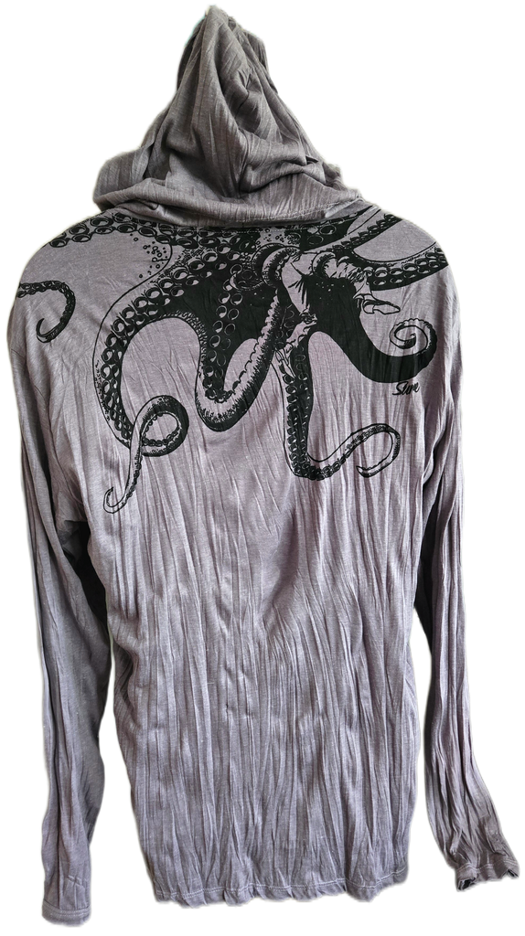 Men's Octopus Hoodie-The High Thai-The High Thai-Yoga Pants-Harem Pants-Hippie Clothing-San Diego