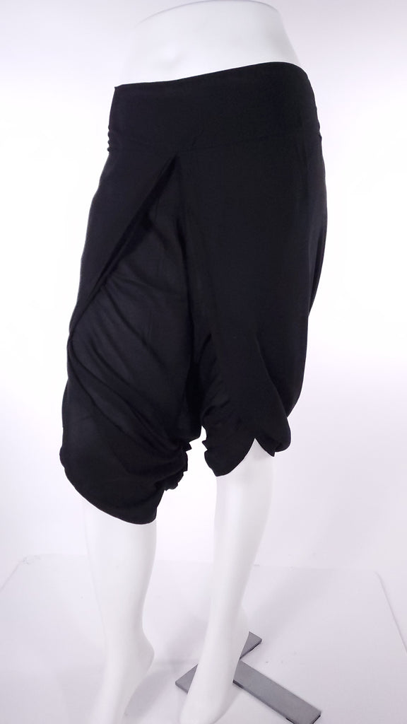 Solid Black Open Leg Pants-The High Thai-The High Thai-Yoga Pants-Harem Pants-Hippie Clothing-San Diego