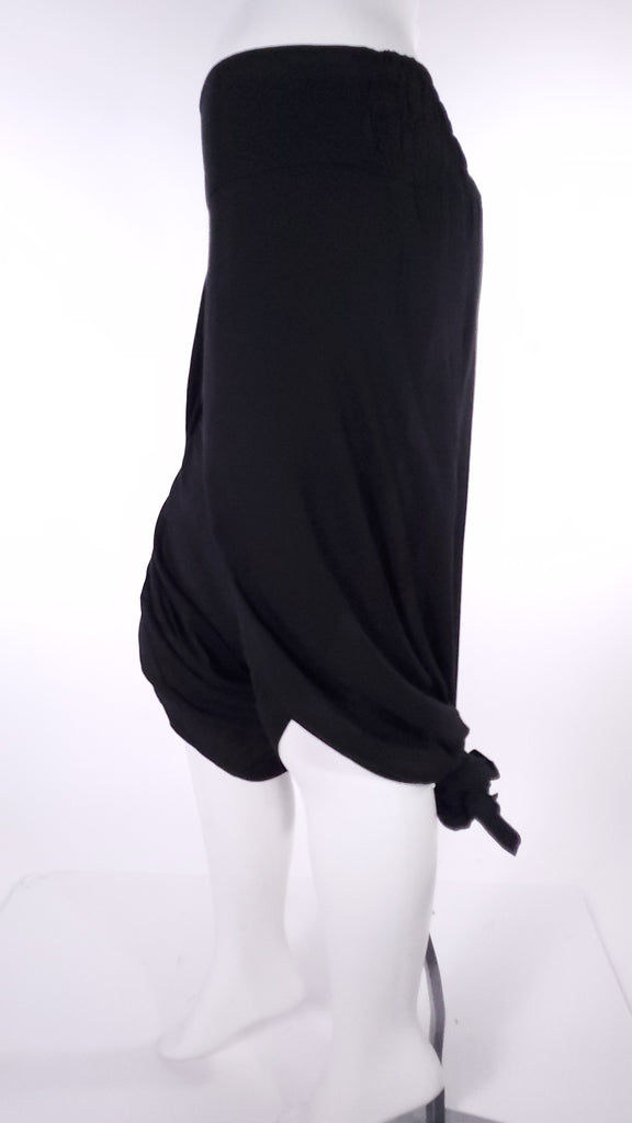 Solid Black Open Leg Pants-The High Thai-The High Thai-Yoga Pants-Harem Pants-Hippie Clothing-San Diego