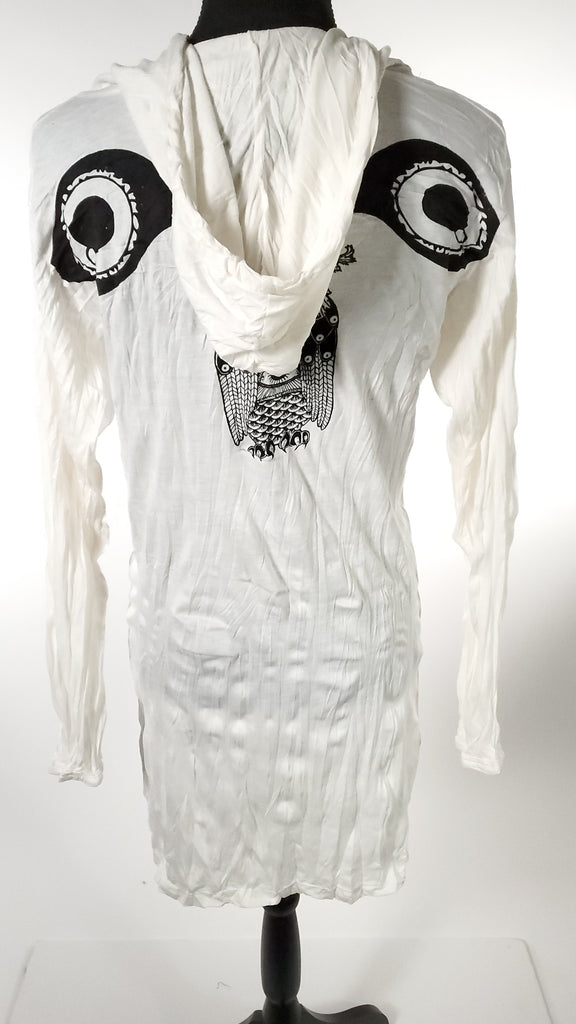 Women's Owl Hoodie Dress-The High Thai-The High Thai-Yoga Pants-Harem Pants-Hippie Clothing-San Diego