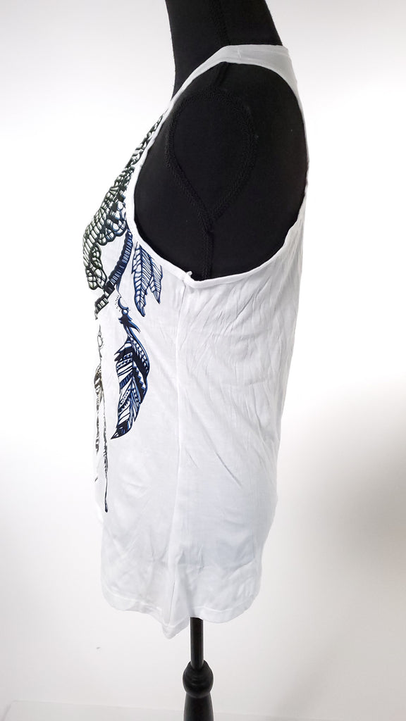 Women's Multicolored Feather Tank-The High Thai-The High Thai-Yoga Pants-Harem Pants-Hippie Clothing-San Diego