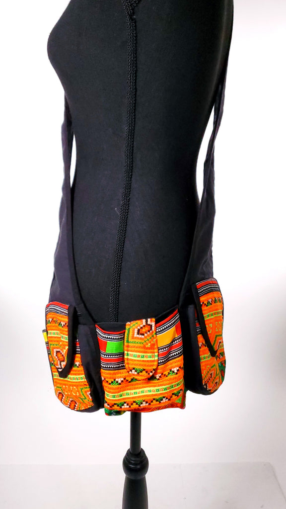 Tribal Shoulder Throw / Holster Vest-The High Thai-The High Thai-Yoga Pants-Harem Pants-Hippie Clothing-San Diego