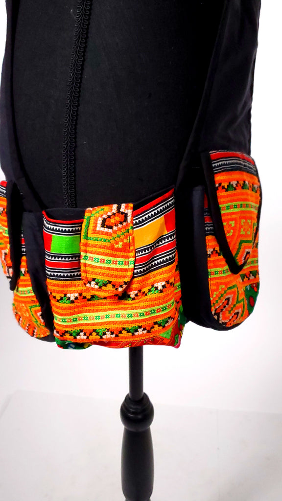 Tribal Shoulder Throw / Holster Vest-The High Thai-The High Thai-Yoga Pants-Harem Pants-Hippie Clothing-San Diego