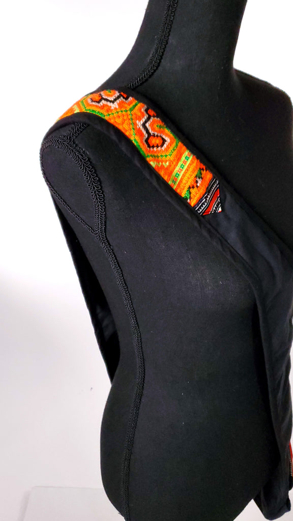 Tribal Shoulder Throw / Holster Vest-The High Thai-The High Thai-Yoga Pants-Harem Pants-Hippie Clothing-San Diego