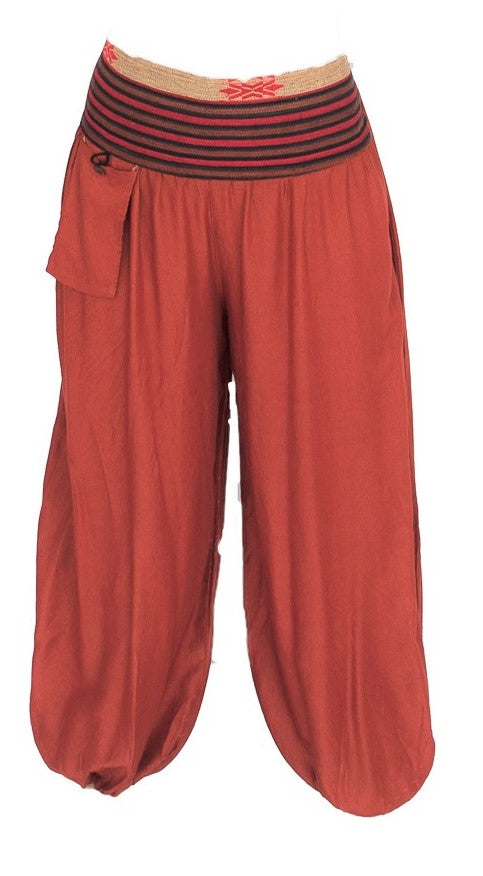 Men's Aladdin Pants in Orange-The High Thai-The High Thai-Yoga Pants-Harem Pants-Hippie Clothing-San Diego