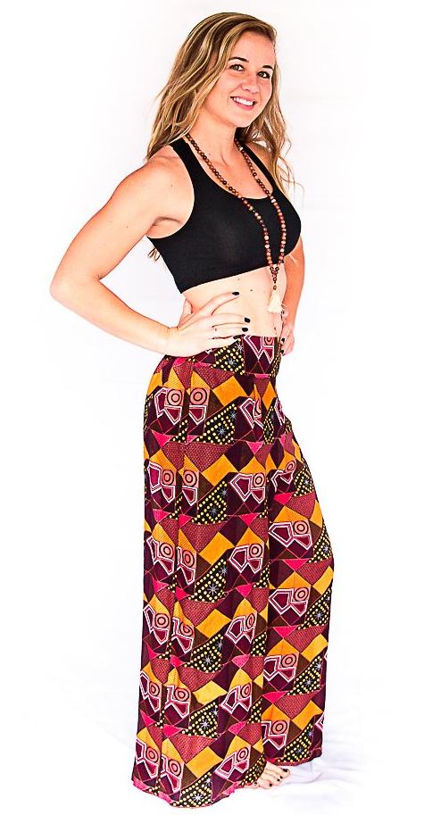 Palazzo Pants in Retro Red-The High Thai-The High Thai-Yoga Pants-Harem Pants-Hippie Clothing-San Diego