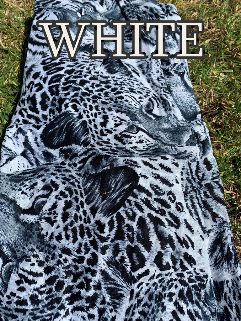 Tiger Print Straight Leg Harem Pants in White-The High Thai-The High Thai-Yoga Pants-Harem Pants-Hippie Clothing-San Diego