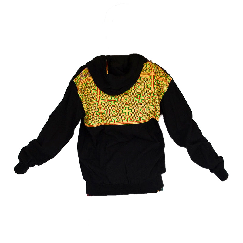 Tribal Hoody with Hmong Fabric Back-The High Thai-The High Thai-Yoga Pants-Harem Pants-Hippie Clothing-San Diego