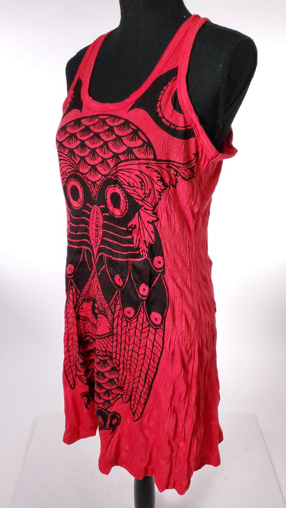 Women's Owl Tank Dress-The High Thai-The High Thai-Yoga Pants-Harem Pants-Hippie Clothing-San Diego