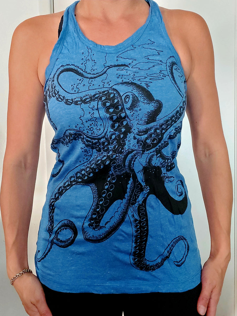 Women's Octopus Tank Top-The High Thai-The High Thai-Yoga Pants-Harem Pants-Hippie Clothing-San Diego