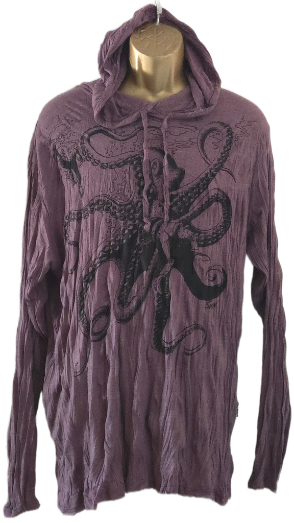 Men's Octopus Hoodie-The High Thai-The High Thai-Yoga Pants-Harem Pants-Hippie Clothing-San Diego