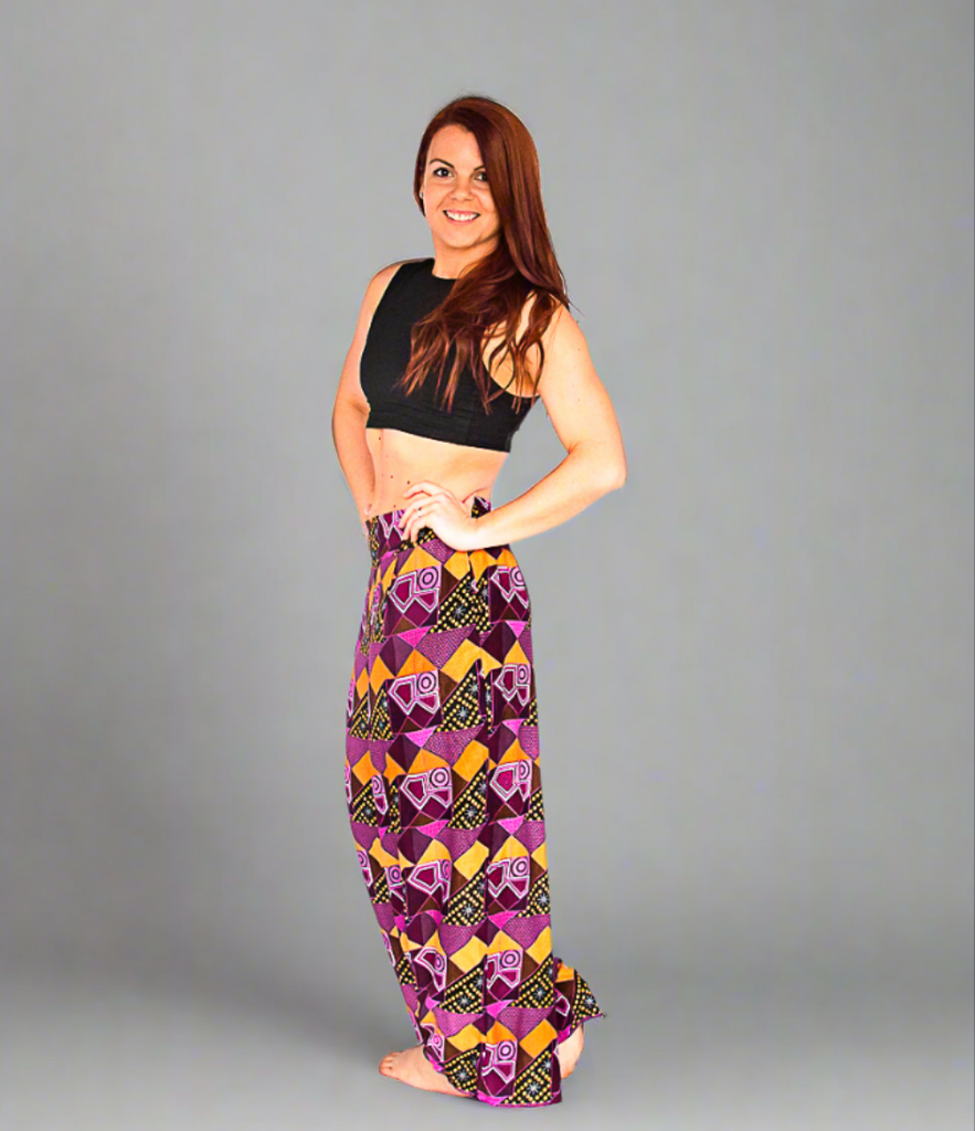 Palazzo Pants in Retro Pink-The High Thai-The High Thai-Yoga Pants-Harem Pants-Hippie Clothing-San Diego