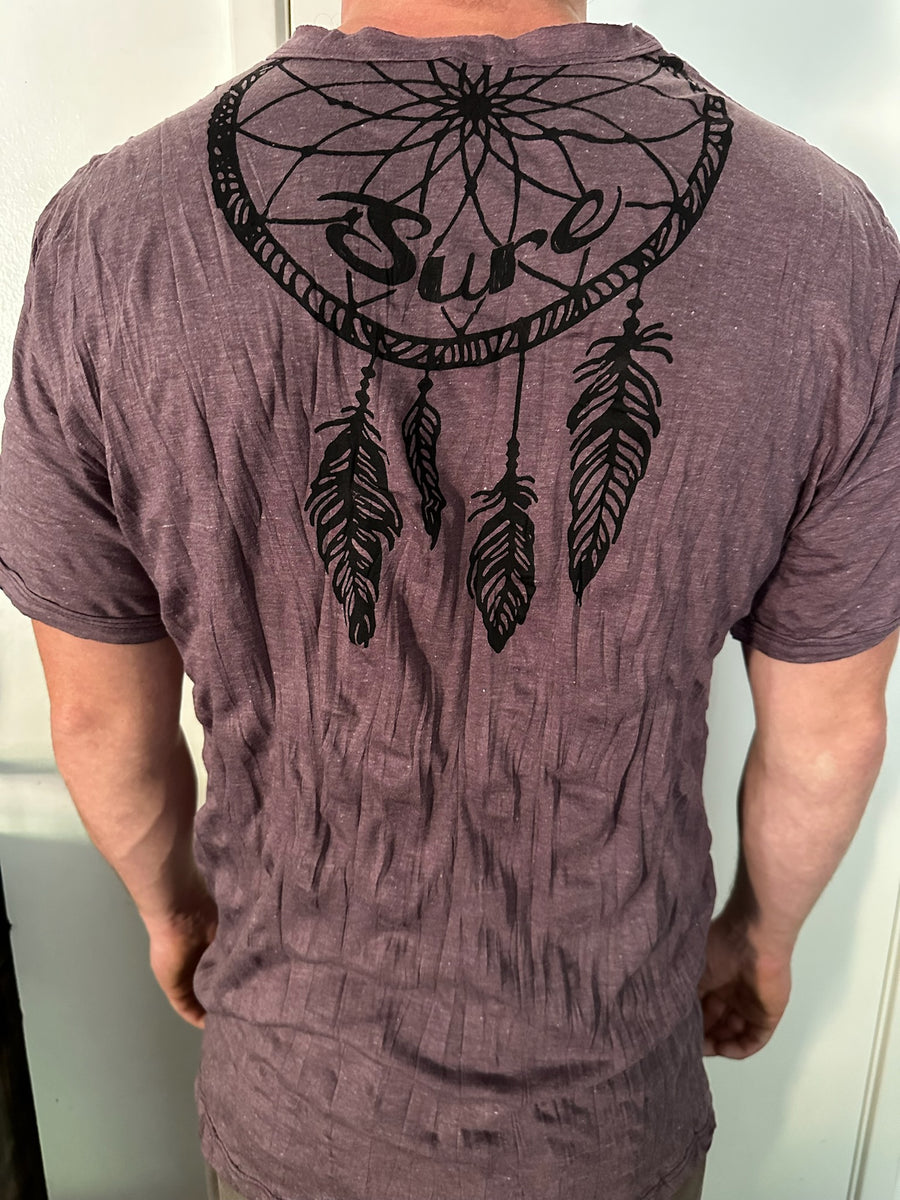 Men's Printed Wolf T-Shirt-The High Thai-The High Thai-Yoga Pants-Harem Pants-Hippie Clothing-San Diego