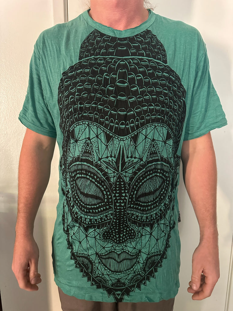 Men's Printed Goddess T-Shirt-The High Thai-The High Thai-Yoga Pants-Harem Pants-Hippie Clothing-San Diego