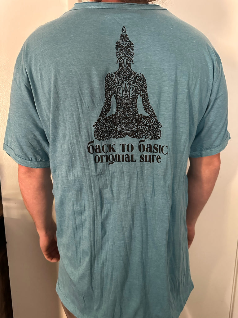 Men's Printed Meditating Woman T-Shirt-The High Thai-The High Thai-Yoga Pants-Harem Pants-Hippie Clothing-San Diego