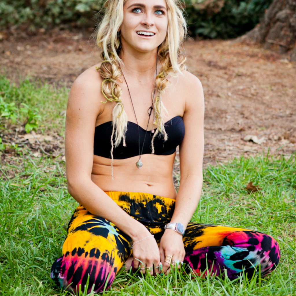 Tie Dye Leggings in Black-The High Thai-The High Thai-Yoga Pants-Harem Pants-Hippie Clothing-San Diego