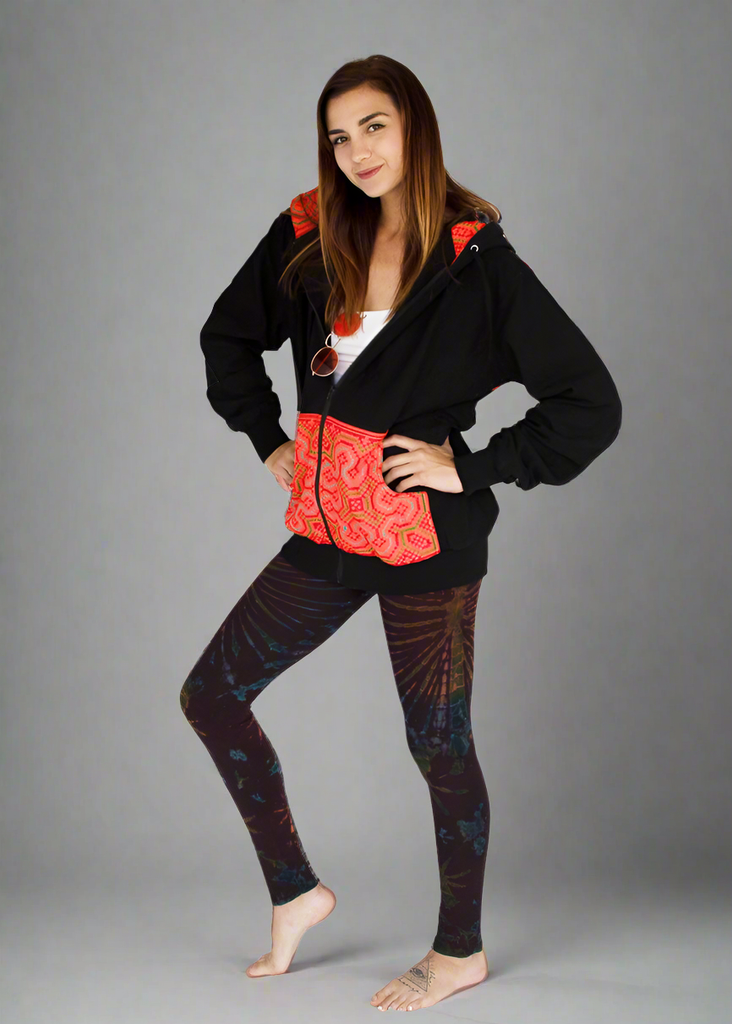 Tribal Hoody with Hmong Fabric Back-The High Thai-The High Thai-Yoga Pants-Harem Pants-Hippie Clothing-San Diego