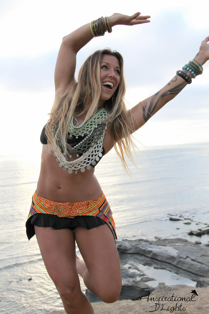 Tribal Hip Belt Pocket Bag-The High Thai-The High Thai-Yoga Pants-Harem Pants-Hippie Clothing-San Diego