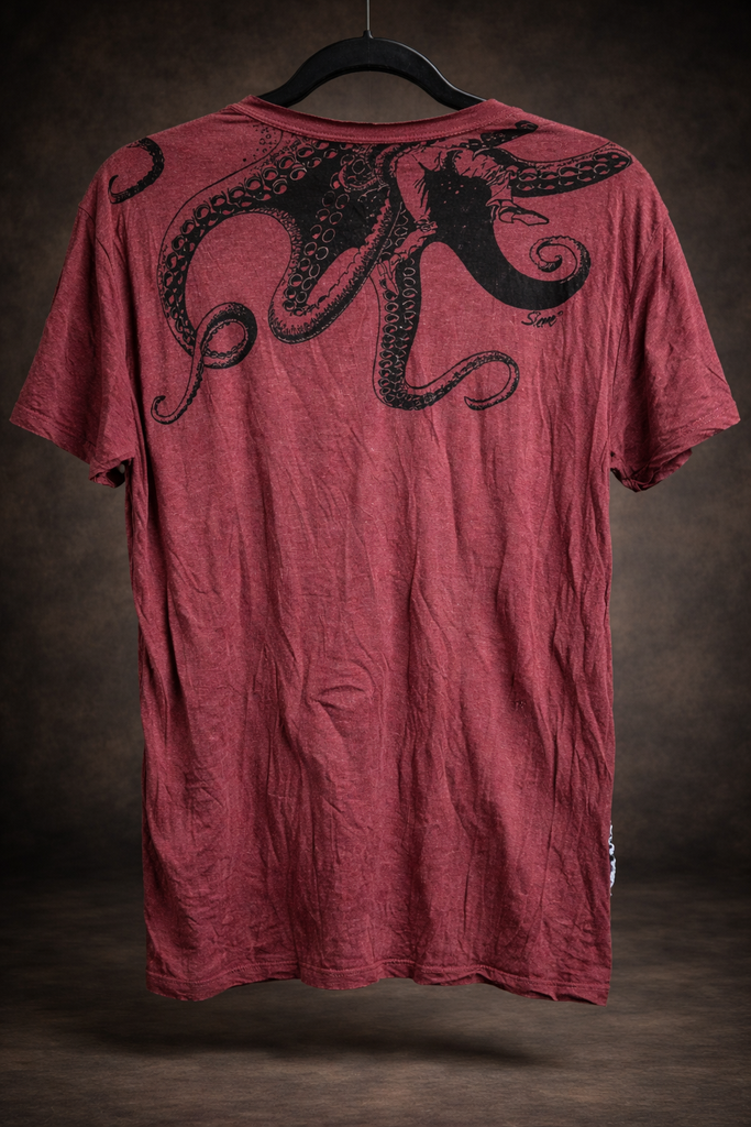 Men's Printed Octopus T-Shirt-The High Thai-The High Thai-Yoga Pants-Harem Pants-Hippie Clothing-San Diego