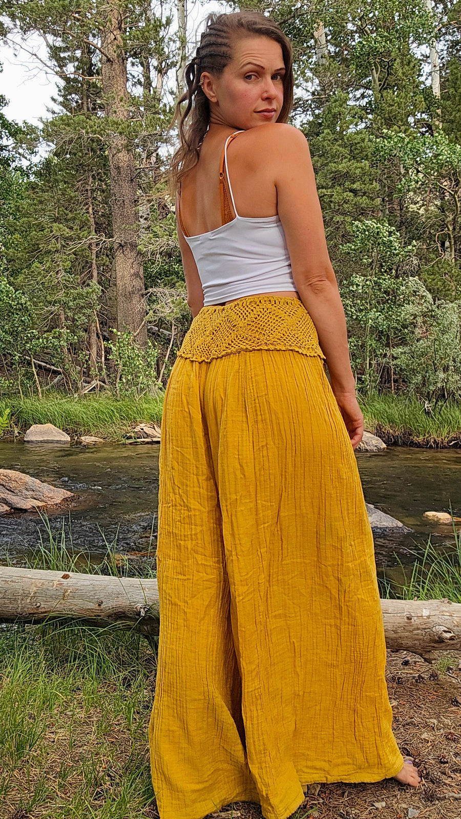 Cotton Wide Leg Pants-The High Thai-The High Thai-Yoga Pants-Harem Pants-Hippie Clothing-San Diego