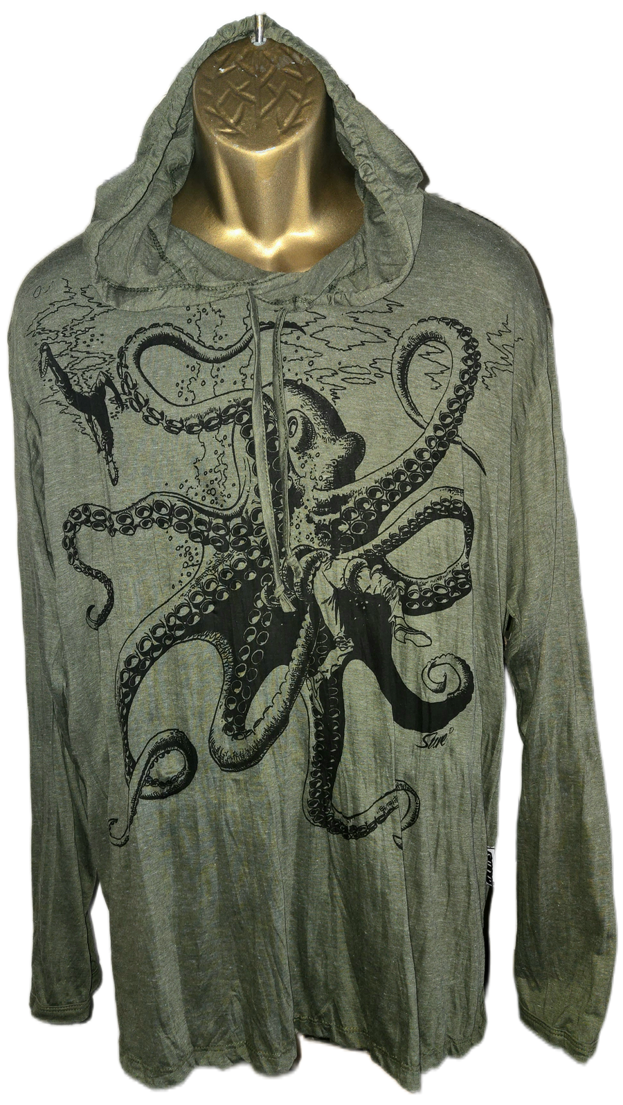 Men's Octopus Hoodie-The High Thai-The High Thai-Yoga Pants-Harem Pants-Hippie Clothing-San Diego