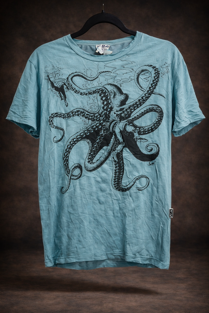 Men's Printed Octopus T-Shirt-The High Thai-The High Thai-Yoga Pants-Harem Pants-Hippie Clothing-San Diego
