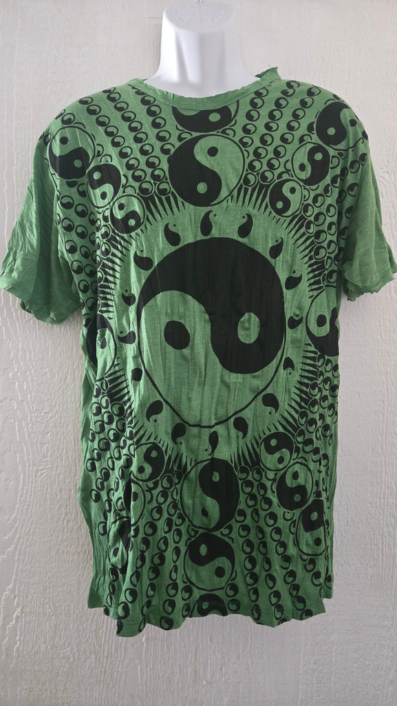 Men's Printed Yin and Yang T-Shirt-The High Thai-The High Thai-Yoga Pants-Harem Pants-Hippie Clothing-San Diego