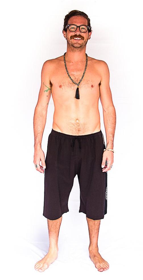 Flower of Life Lounge Shorts in Brown-The High Thai-The High Thai-Yoga Pants-Harem Pants-Hippie Clothing-San Diego