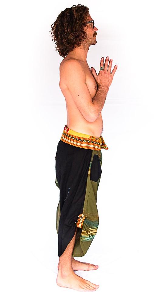 Samurai Fisherman Shorts in Forest Swirl-The High Thai-The High Thai-Yoga Pants-Harem Pants-Hippie Clothing-San Diego
