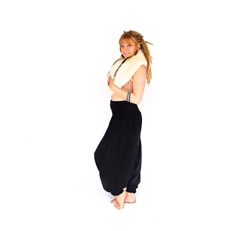 One Piece Jumper Pants in Midnight Black-The High Thai-The High Thai-Yoga Pants-Harem Pants-Hippie Clothing-San Diego