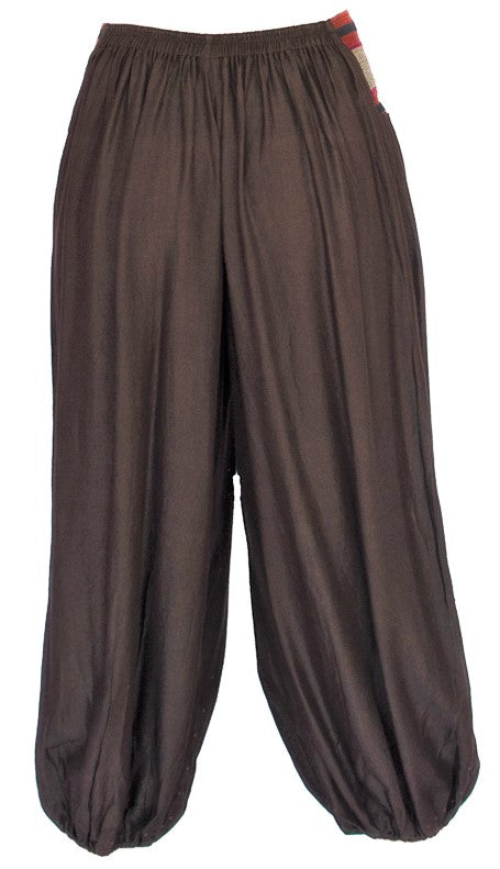 Women's Aladdin Pants in Brown-The High Thai-The High Thai-Yoga Pants-Harem Pants-Hippie Clothing-San Diego