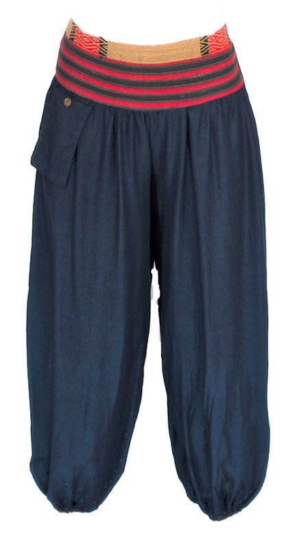 Men's Aladdin Pants in Navy Blue-The High Thai-The High Thai-Yoga Pants-Harem Pants-Hippie Clothing-San Diego