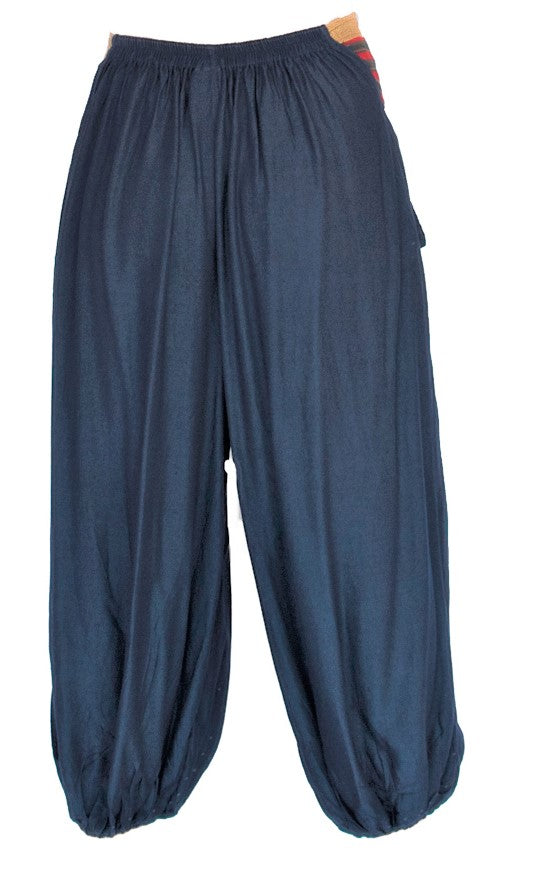 Men's Aladdin Pants in Navy Blue-The High Thai-The High Thai-Yoga Pants-Harem Pants-Hippie Clothing-San Diego