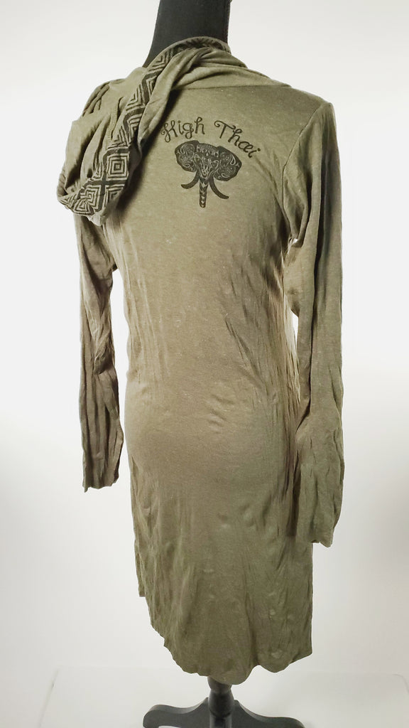 Women's Medium Hoody Dress-The High Thai-The High Thai-Yoga Pants-Harem Pants-Hippie Clothing-San Diego