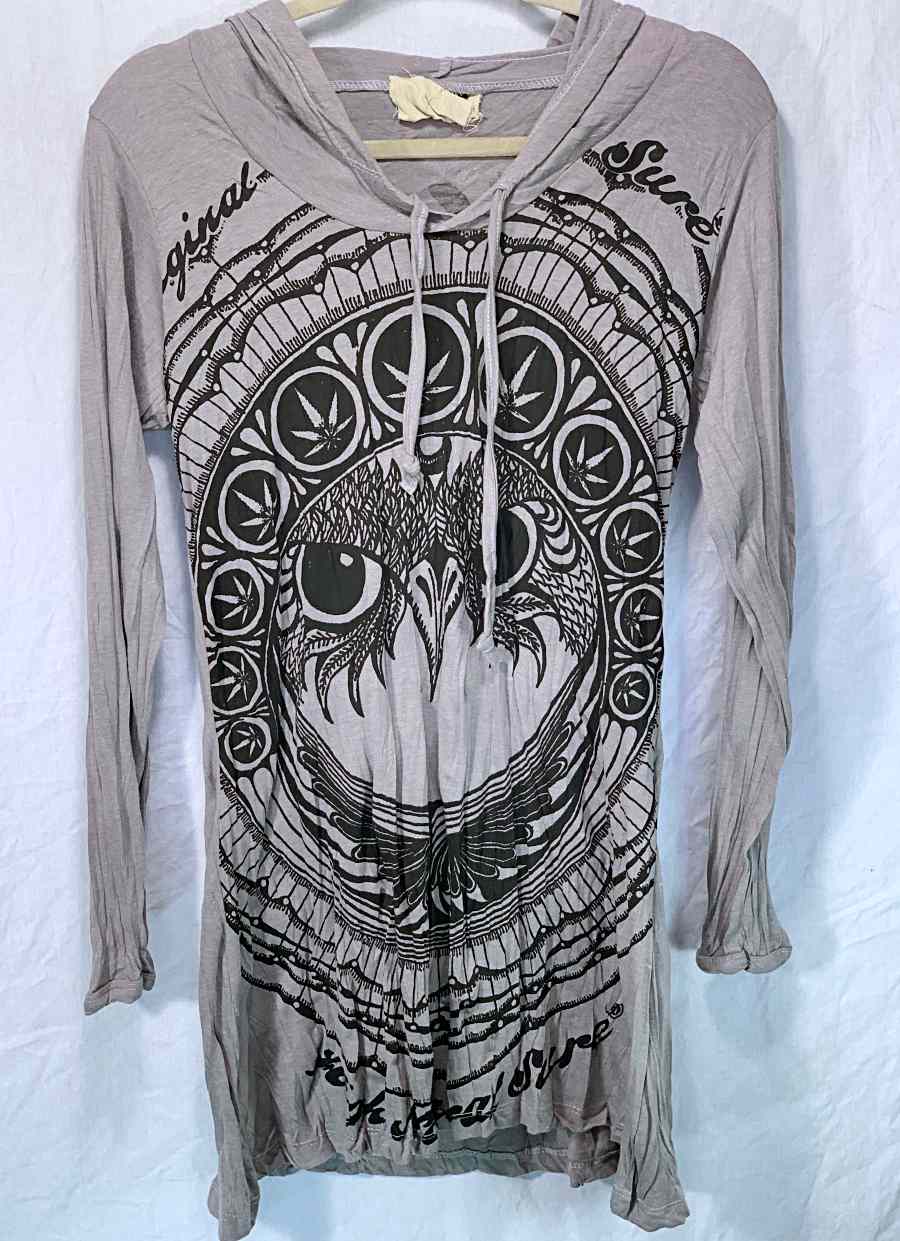 Women's Small Hoody Dress-The High Thai-The High Thai-Yoga Pants-Harem Pants-Hippie Clothing-San Diego