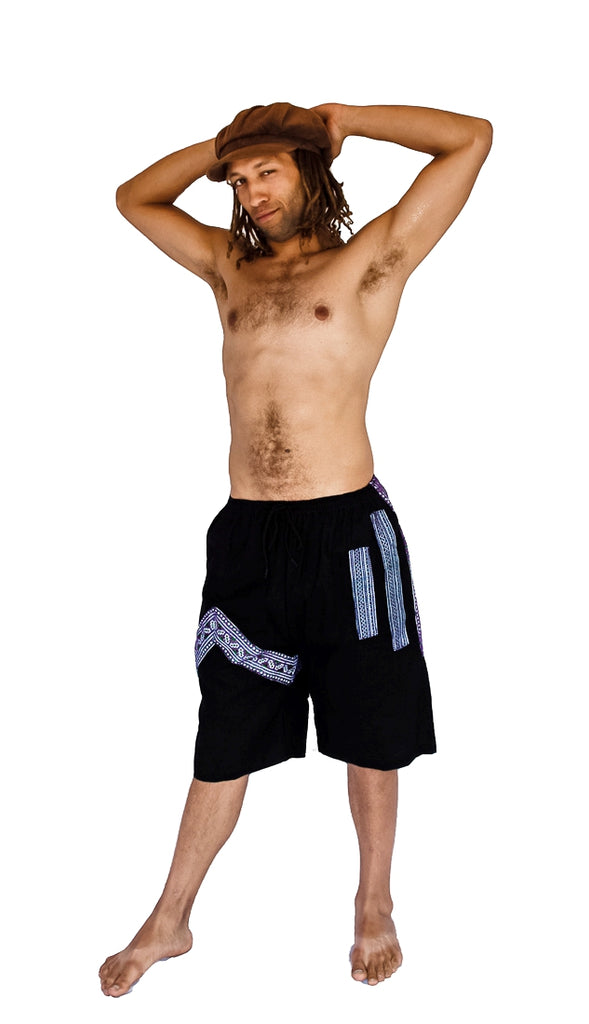 Tribal Sacred Line Hemp Shorts-The High Thai-The High Thai-Yoga Pants-Harem Pants-Hippie Clothing-San Diego