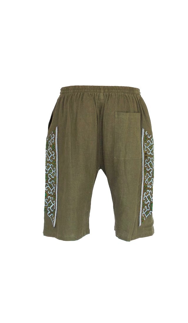 Tribal Symmetry Hemp Shorts-The High Thai-The High Thai-Yoga Pants-Harem Pants-Hippie Clothing-San Diego