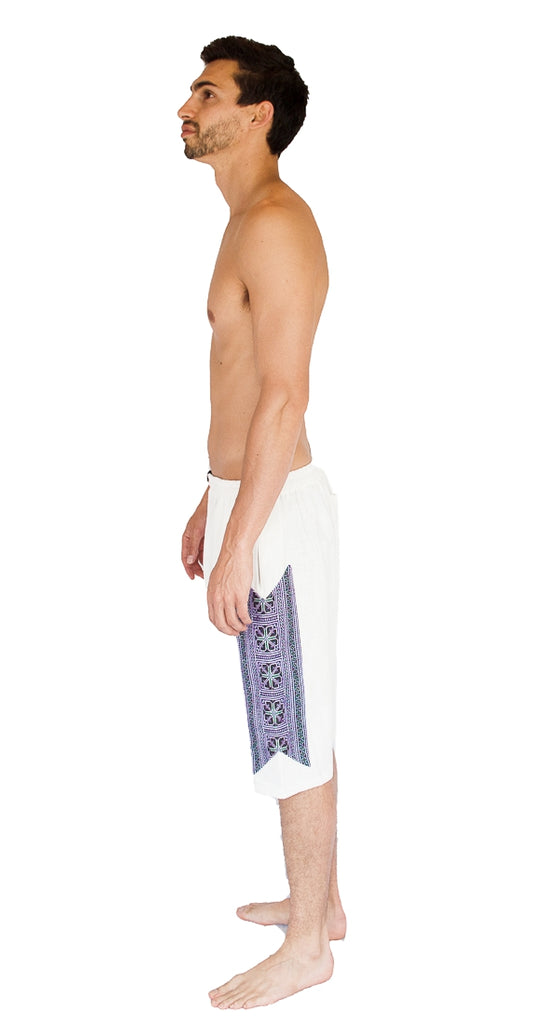 Tribal Symmetry Hemp Shorts-The High Thai-The High Thai-Yoga Pants-Harem Pants-Hippie Clothing-San Diego