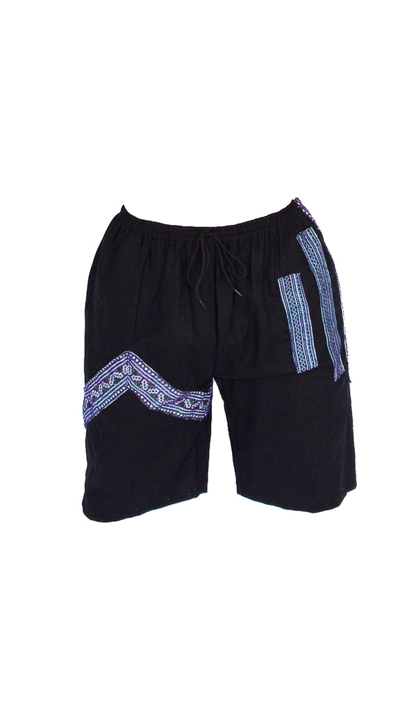 Tribal Sacred Line Hemp Shorts-The High Thai-The High Thai-Yoga Pants-Harem Pants-Hippie Clothing-San Diego